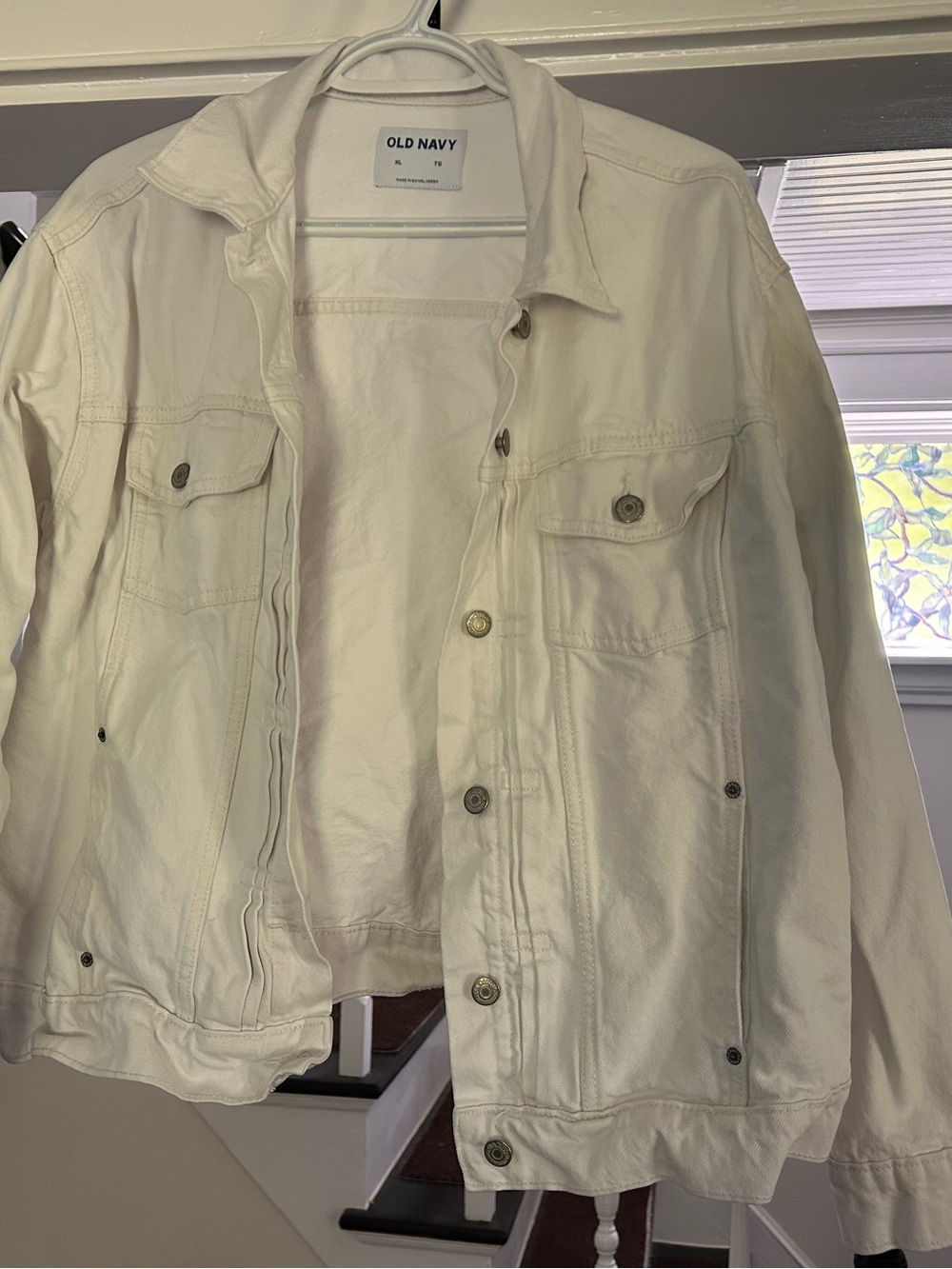 Old Navy Women’s White Denim Jacket